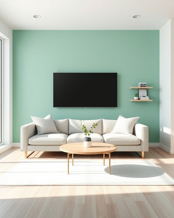 mint green serene decor