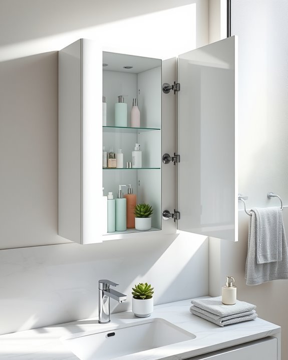 mirror cabinets enhance functionality