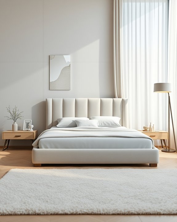 mirrored backrests enhance depth