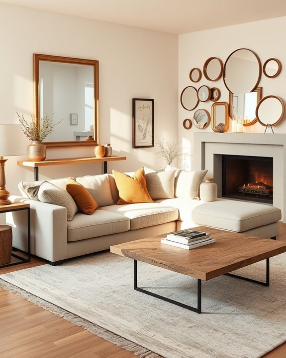 mirrors create spatial illusions