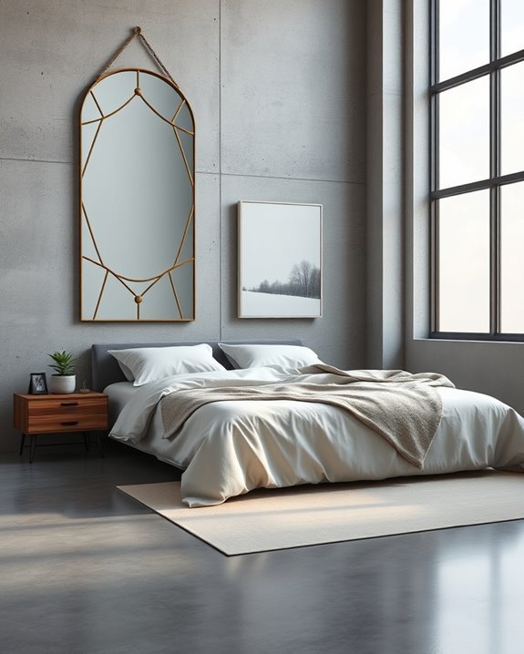 mirrors enhance bedroom aesthetics