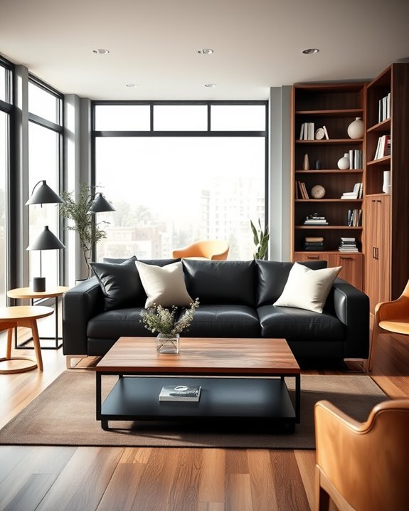 mix wood tones creatively