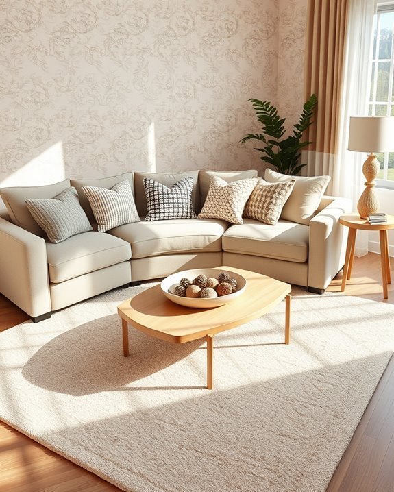 mixing beige patterns creatively