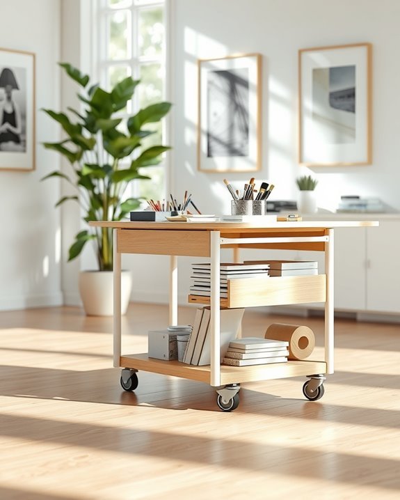 mobile art supply organizer