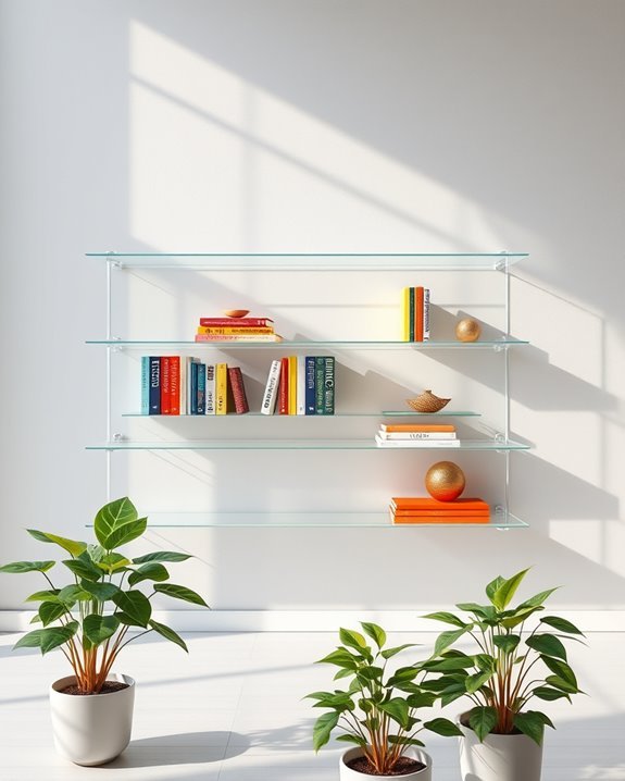 modern acrylic bookshelf elegance