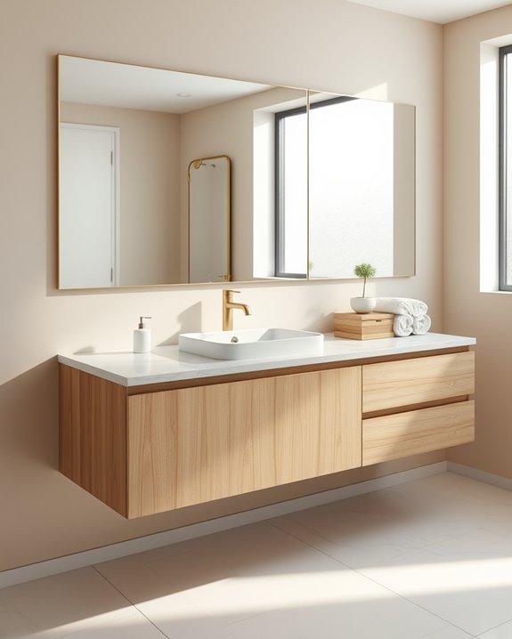 modern airy bathroom design