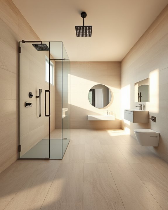 modern bathroom tile transformation