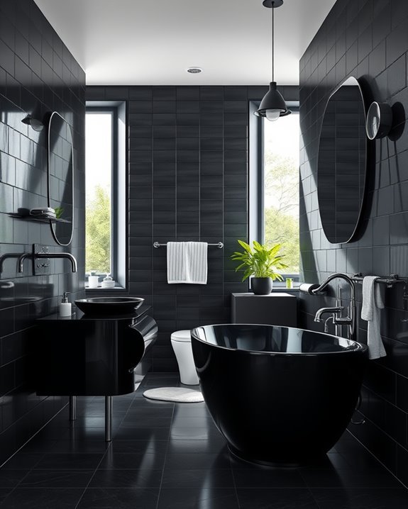 modern black and silver accents
