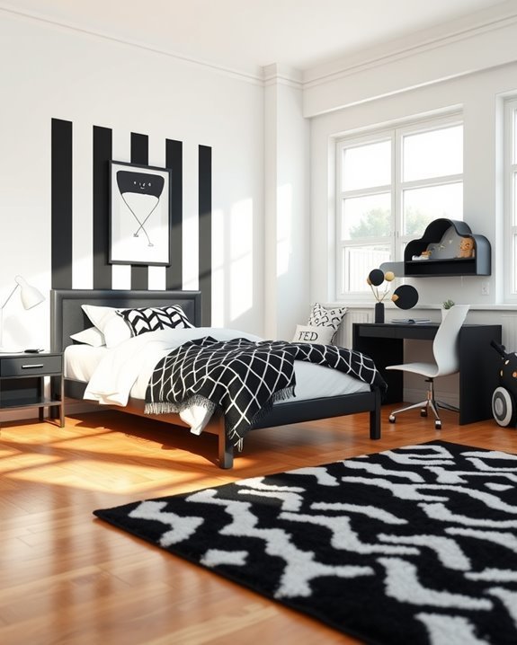 modern black and white furniture