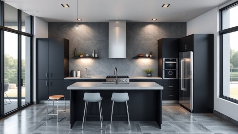 modern black gray kitchens