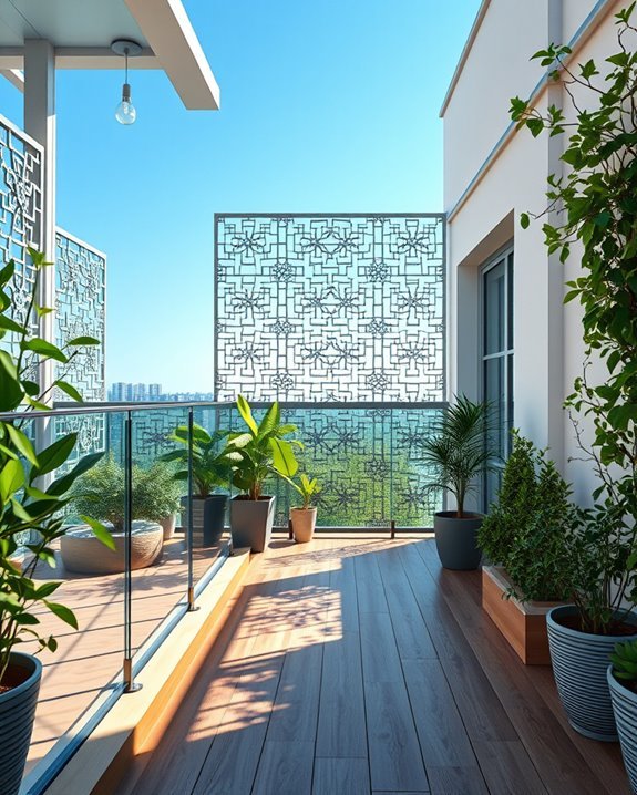 modern decorative metal screens