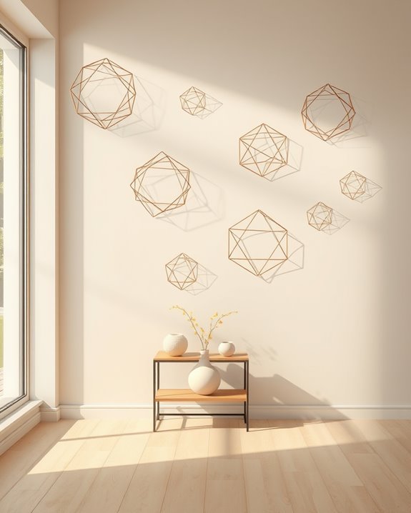 modern dimensional wireframe decor