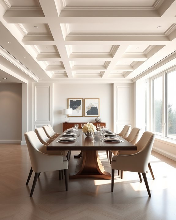 modern elegant dining space