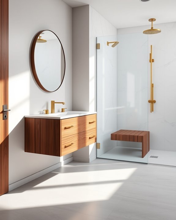 modern floating vanity design