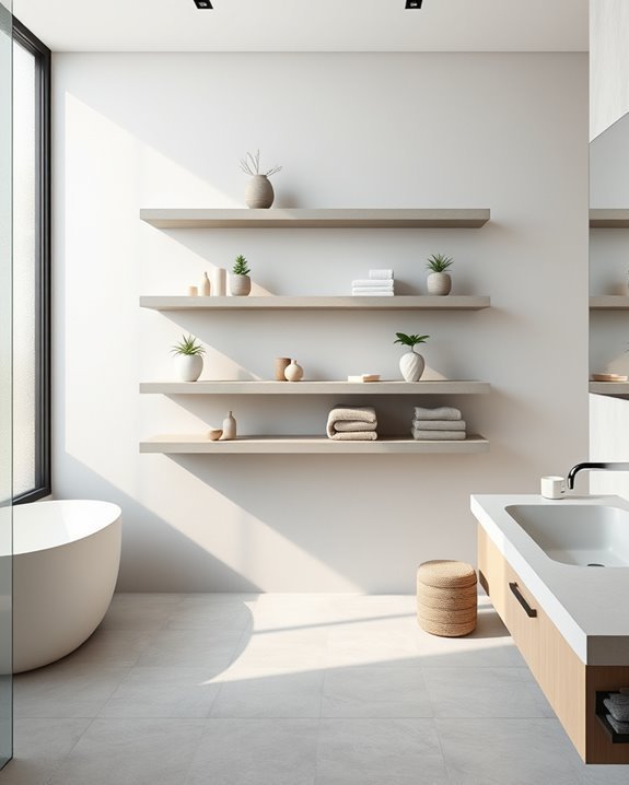 modern functional bathroom storage