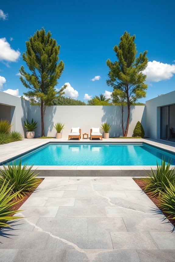 modern geometric pool designs