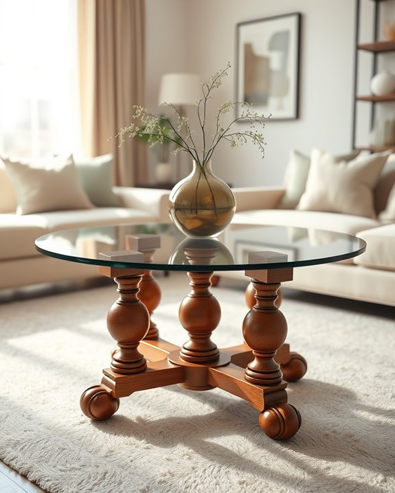 modern glass table enhancements
