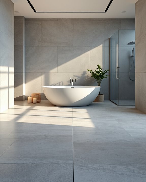 modern gray tile elegance