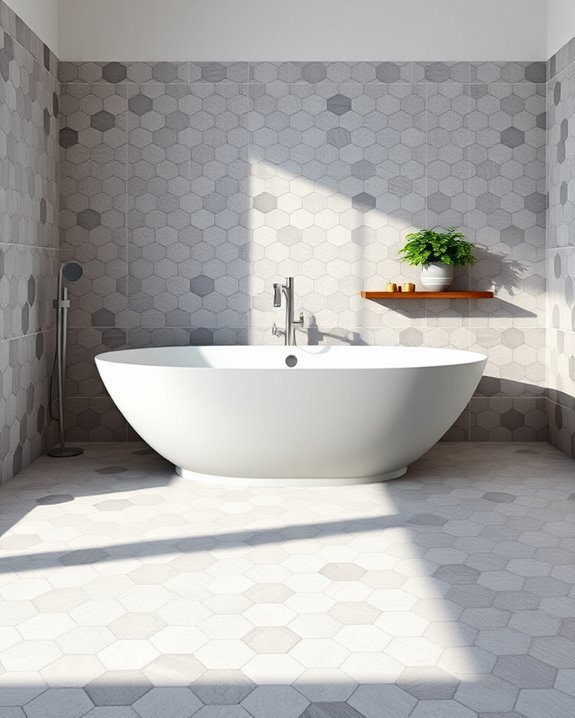 modern hexagonal tile design