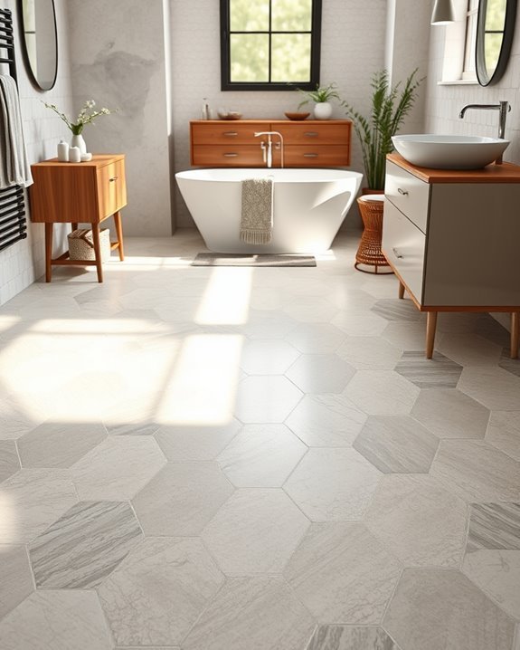 modern hexagonal tile designs