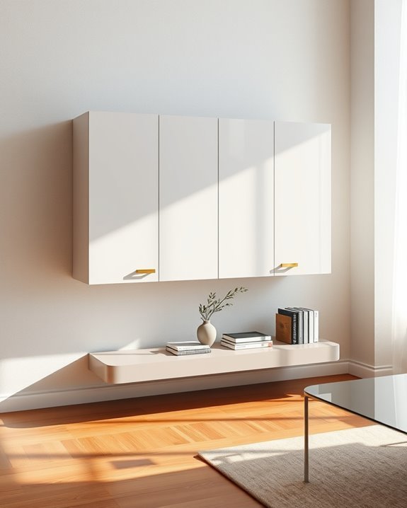 modern high gloss storage solution