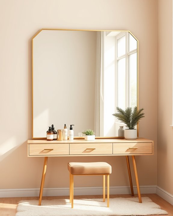 modern metallic mirror elegance
