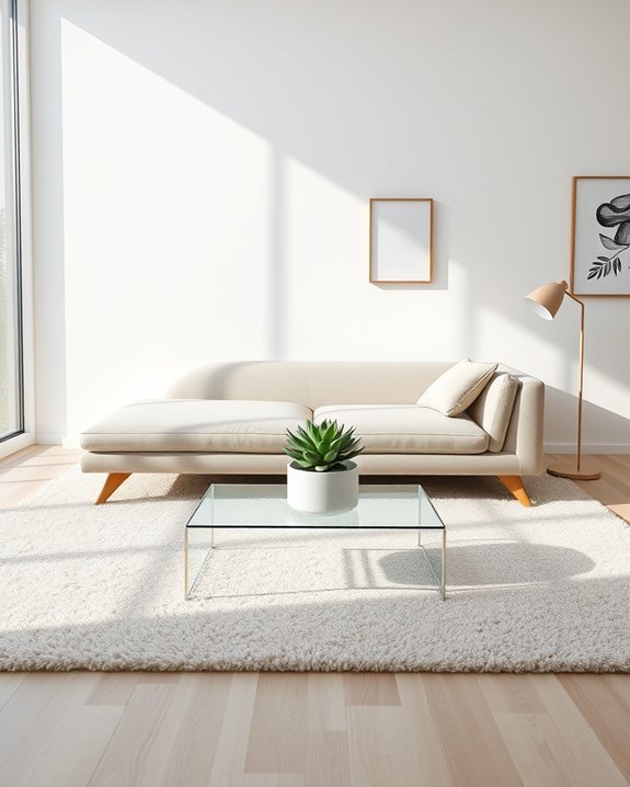 modern minimalist lounge aesthetics
