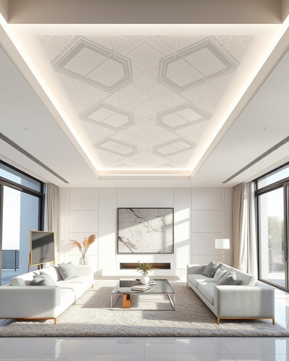 modern reflective ceiling design