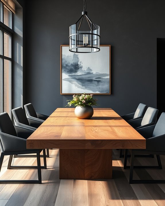 modern rustic dining elegance