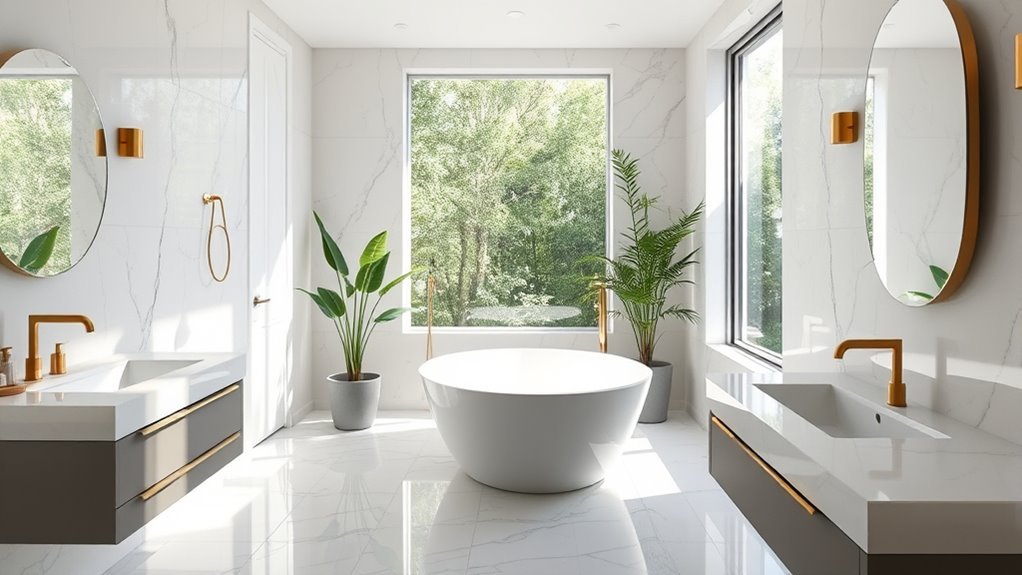modern sleek bathroom designs