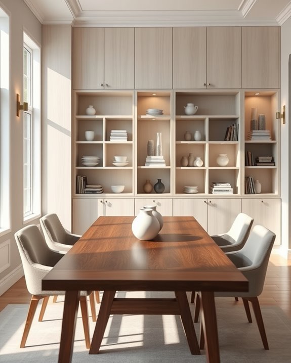 modern stylish open storage