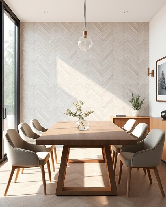 modern tiled feature walls