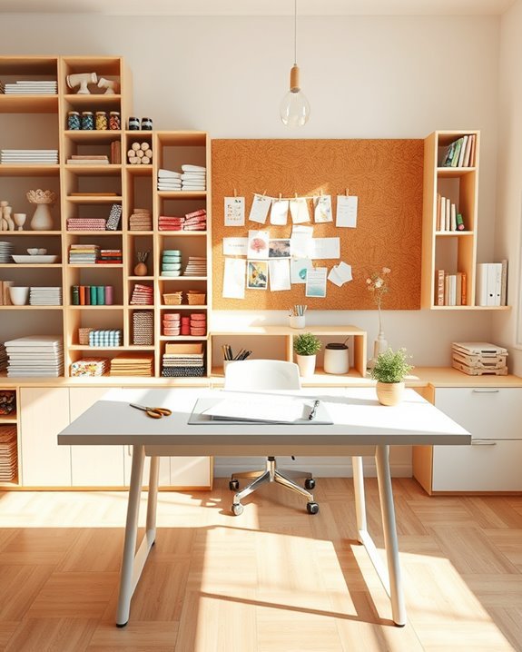 modular shelving for organization