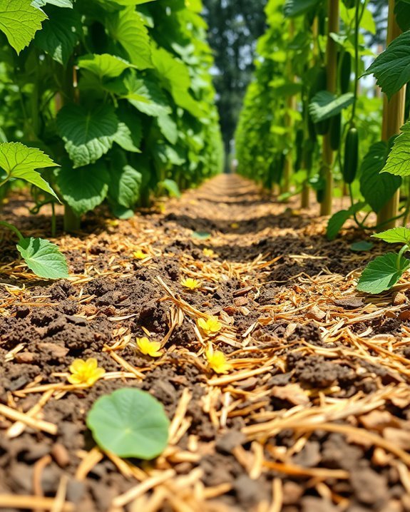 moisture retention through mulching