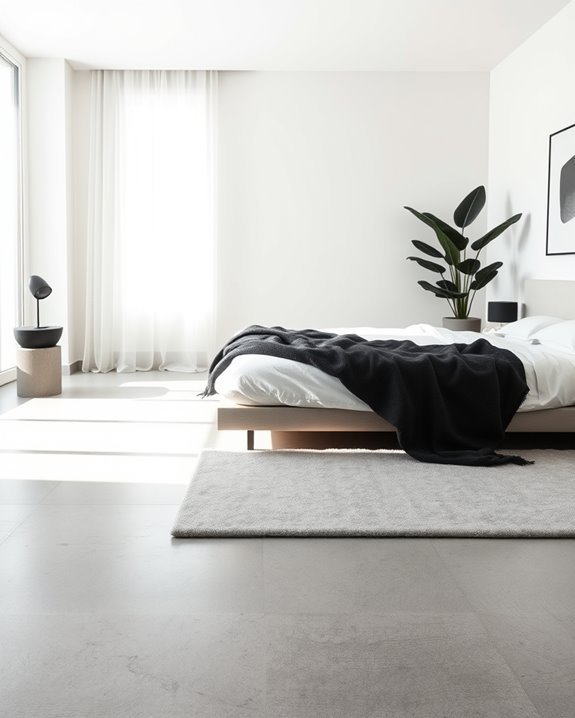 monochrome elegance with concrete