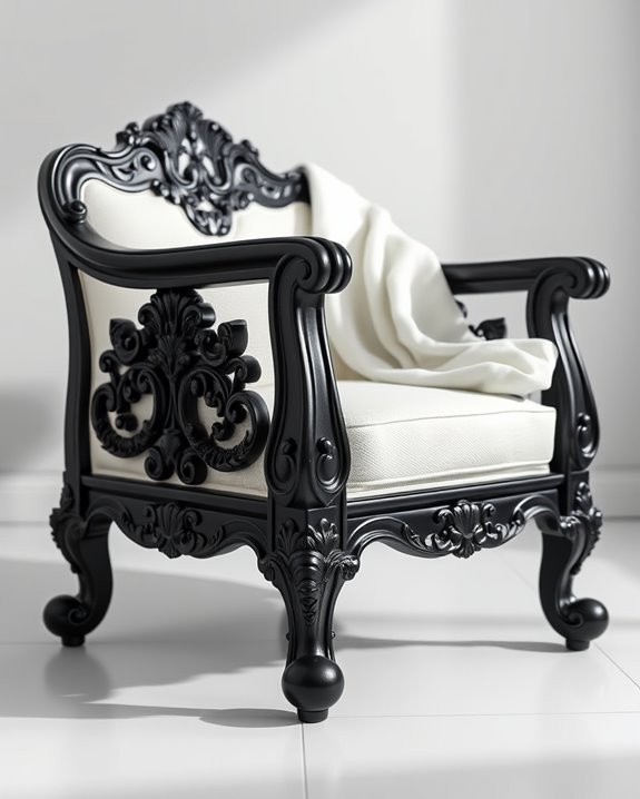monochrome furniture design elegance