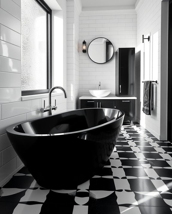 monochrome tile design elegance
