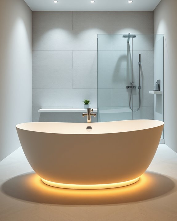 mood enhancing bathtub experience