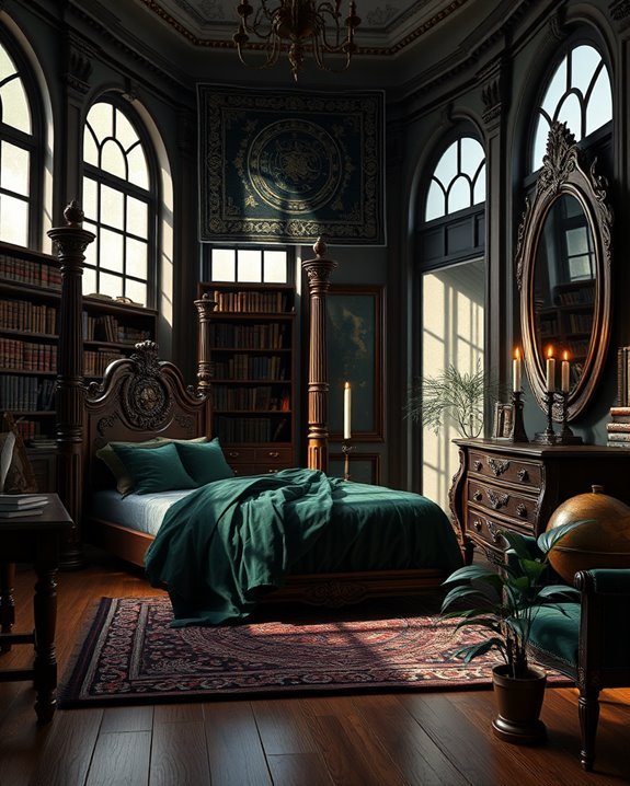 moody literary sanctuary aesthetic