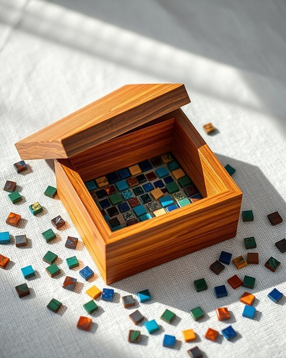 mosaic tile box decoration