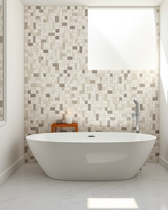 mosaic tiles enhance bathrooms