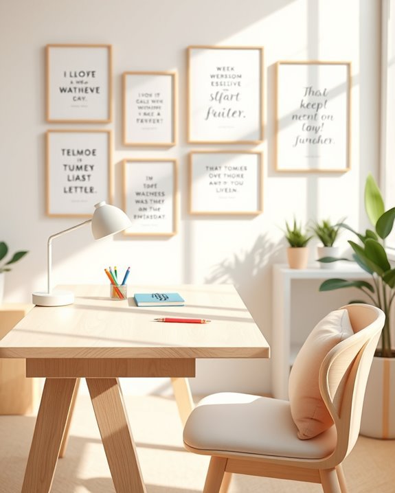 motivational study desk designs