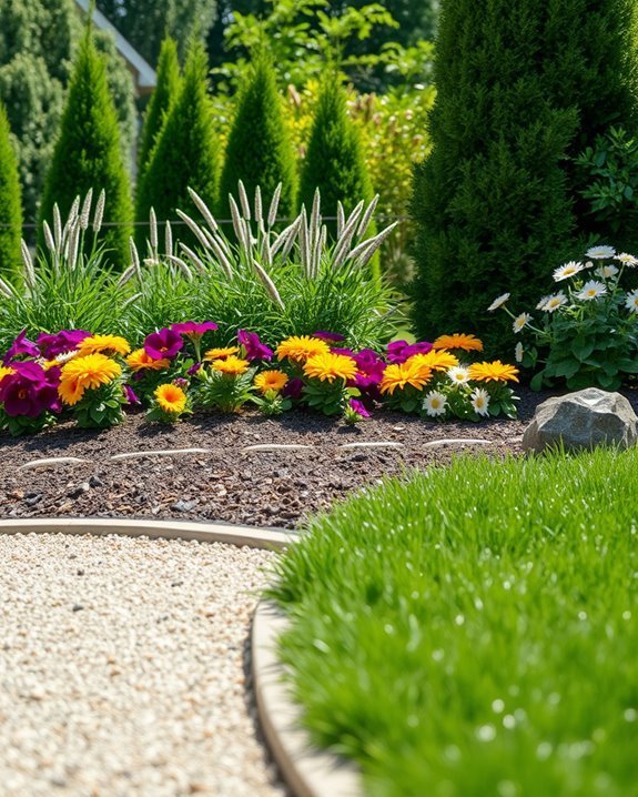 mulch enhances garden cleanliness
