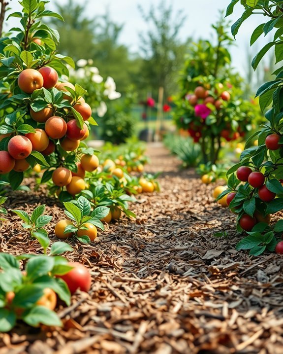 mulching enhances fruit plant health