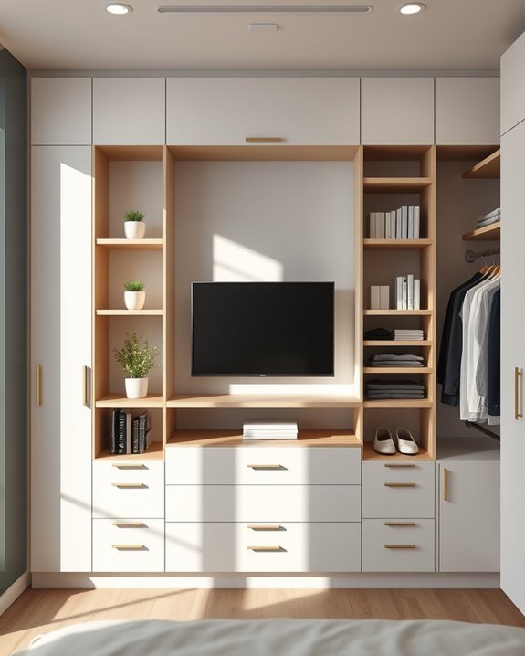 multifunctional closet entertainment hub