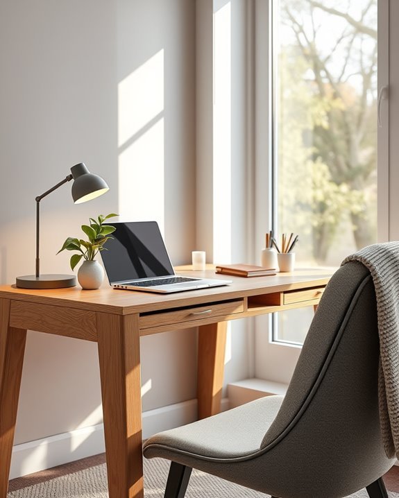 multifunctional serene workspace design