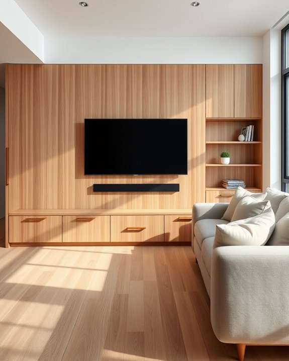 multifunctional tv wall design