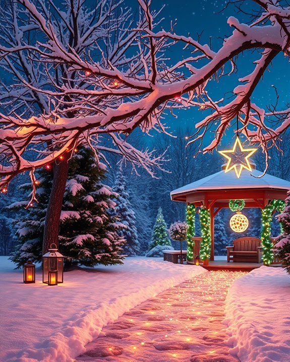 musical light display setup