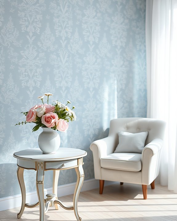 muted blue cozy elegance