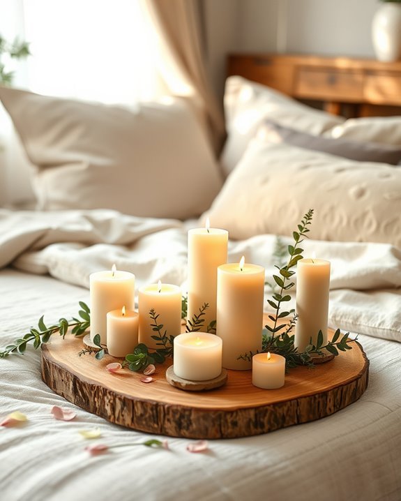 natural candle decor ideas